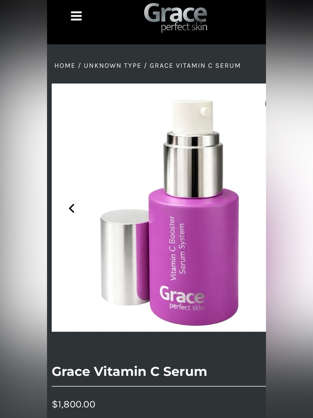 Grace Vitamin C Booster Serum — Purple